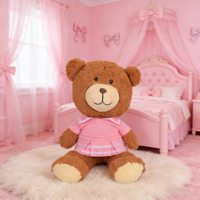 MSYO Vêtements pour poupée ours en peluche de 30 cm, mini-jouet de dessin animé, échelle 1:6, peluche unisexe
