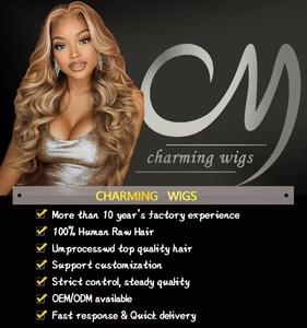 Perruques de Cheveux Humains Brésiliens Ombrés Ondulés en Body Wave, Châtain <span class=keywords><strong>Caramel</strong></span> Clair, 200 Densité, Perruques Lace Front HD Transparentes 13x4 - Product Image 6