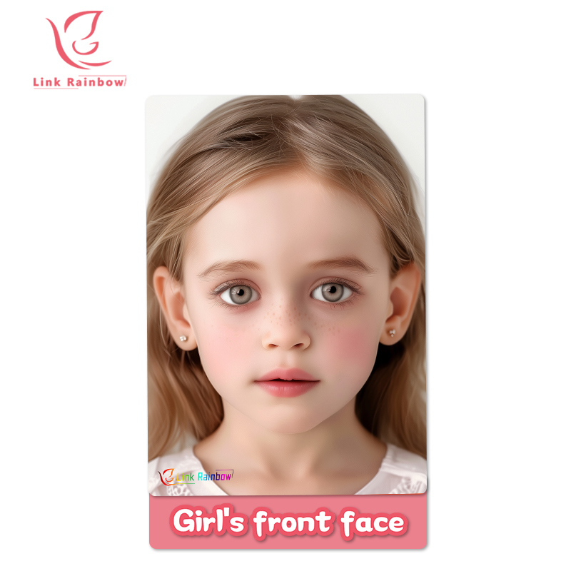 Girl's front face