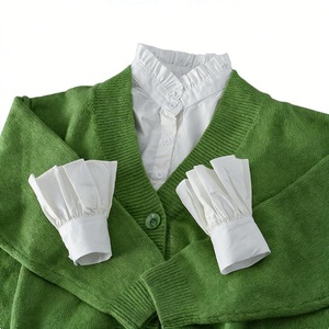 Cuello Falso <span class=keywords><strong>de</strong></span> Encaje Estilo Victoriano Vintage para Mujer, Venta Caliente 2026, con Puños con Volantes, Cuello Falso Desmontable para <span class=keywords><strong>Camisa</strong></span>, Venta al por Mayor - Product Image 3