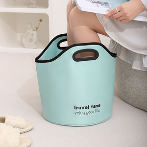 Travel Fans Foot Bath Bucket 48.5Cm Height Portable <b>Round</b> <b>Basin</b> For Home And Travel - Product Image 3