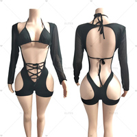 Ensemble deux pièces ELITES, vêtements de performance, vêtements de danse exotique, tenue de strip-teaseuse, costume de danse du ventre, tenue sexy pour festival, boîte de nuit