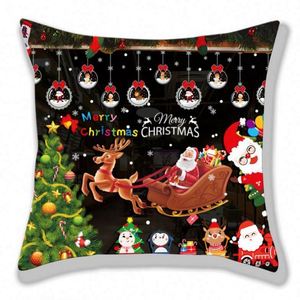 Wholesale Red Cushion Pillow Case Cover Sofa Seat Covers Merry Christmas Decor <b>Pillowcase</b> - Product Image 2