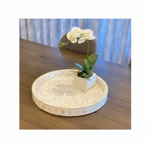 Accueil Plateau de service avec incrustation d'os Plats et assiettes pour décor de table pour cadeaux Produit Offre Spéciale et en vente au meilleur prix - Product Image 1