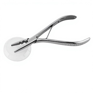 Vente chaude Outils D'extension De Cheveux Mico Anneau Vague Pince À Sertir 7 Pouces Extensions De Cheveux pince Ruban Couleur En Acier Inoxydable - Product Image 1