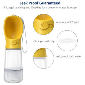 Botella de viaje ligera para perros de grado alimenticio, botella de viaje portátil a prueba de fugas para perros de acero inoxidable, dispensador de cuencos para cachorros - Product Image 3