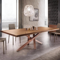 Bureau de direction en bois massif, poste de travail moderne et minimaliste autoportant, table d'écriture pour bureau à domicile et étude
