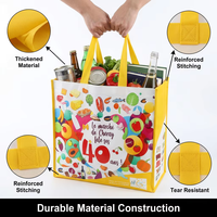 Sac fourre-tout personnalisé en PP tissé écologique et durable pour le marché, les courses quotidiennes, les événements promotionnels (recyclable)