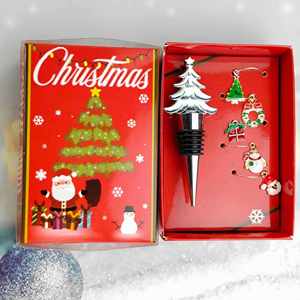 Coffret cadeau de Noël personnalisé pour entreprise, tire-bouchon pour bouteille de vin, idée promotionnelle en gros - Product Image 2