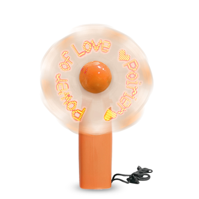 Programmable LED Light Cooling Fan with Customizable Logo, Perfect for Weddings, Valentine's Day, and New Year's Promotions