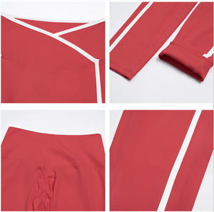 <span class=keywords><strong>Leggings</strong></span> <span class=keywords><strong>Sportivi</strong></span> a Righe Aderenti ad Asciugatura Rapida per Donna, Fitness, Palestra, Rosso, Rosa, Blu Navy, Nero, Modellanti, per Corsa SQ9528 - Product Image 5
