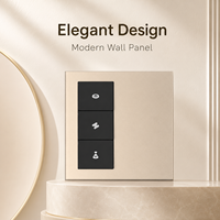 Panneau de commande central tactile Matter Smart Home en verre et PC, compatible Thread/Matter pour la domotique, le bureau et l'hôtellerie