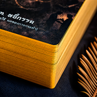 Jeu de cartes de tarot personnalisées, bord doré, motif serpent, impression de cartes de tarot de luxe, étiquette privée, OEM, vente en gros