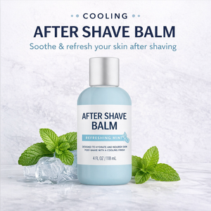 Baume Rafraîchissant Après-Rasage pour Hommes Apaisant les Irritations de Rasoir avec Acide Hyaluronique & Vitamine E Parfum Frais Soin Hydratant pour la Peau - Product Image 2