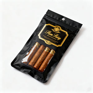 Упаковочный пакет из фольги на молнии для сигар - Product Image 5
