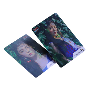 ที่กำหนดเองการพิมพ์ RFID NFC ชิปภาพพีวีซีพลาสติกธุรกิจ3D การ์ด Lenticular