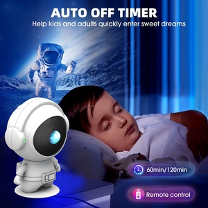 OEM/ODM Nouveau Compact Portable Astronaute Ciel Étoilé Nébuleuse Lampe de Projection Ambiant Creative Lights LED Projecteur Veilleuse - Product Image 4