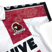Camiseta de Fútbol Unisex Personalizada con Logotipo Sublimado, Corte Holgado, 100% Poliéster, Antibacteriana, Transpirable, Manga Corta
