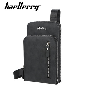 กระเป๋าคาดอกผู้ชาย Baellerry ความจุขนาดใหญ่ หนัง PU กระเป๋าใส่โทรศัพท์แบบซิป ใช้ได้ทุกวัน - Product Image 5