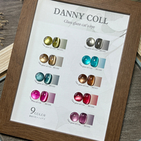 Ensemble de vernis à ongles DANNYCOLL Glass Glaze Cat Eye, 9 couleurs, fournitures pour ongles, vente en gros, vernis à ongles en gel UV, ensemble de vernis à ongles en gel Cat Eye en vrac