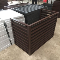 Cache-climatiseur en aluminium à persiennes pour protection extérieure des unités de climatisation, couleur personnalisée, support OEM