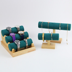 ชั้น<span class=keywords><strong>ว</strong></span>างของแบบย้อนยุคสีเขียวทำจากไม้ไผ่และเครื่องประดับ - Product Image 1