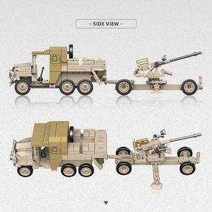 Bloques de Construcción Quanguan Tanque 300011 Porta Cañones Antiaéreos Británico Bofors - Bloques de Construcción Juguete Ensamblado Decoración para Niño - Product Image 3