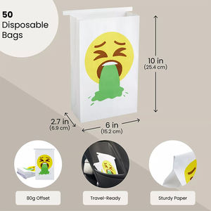 Bolsas de vómito Geosar, bolsas de papel desechables para vomitar, bolsa de vómito para niños, viaje, línea aérea, coche, mareo por movimiento, enfermedad del <span class=keywords><strong>embarazo</strong></span> - Product Image 3
