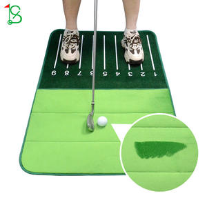 Alfombrilla de entrenamiento de golf Ls de 64 cm x 103 cm, alfombrilla de terciopelo para práctica en interiores con marcas de distancia para mejorar las habilidades - Product Image 5