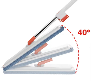 Mocio per disidratazione a quattro strati esteso da <span class=keywords><strong>50CM</strong></span> 360 ° rotazione automatica a rimbalzo senza mani per spremere mocio piatto secco - Product Image 4
