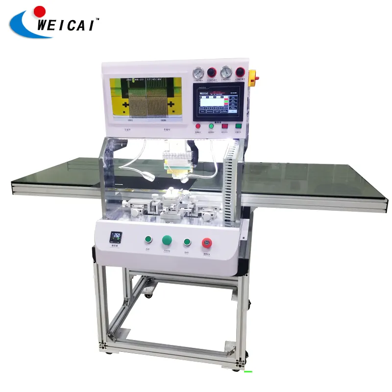Weicai Lowest Price CR818 Mini Lcd TVTab Acf Cof Bonding Machine For Open Cell Display Flex Cable Repair Pulse Hot Press Machine