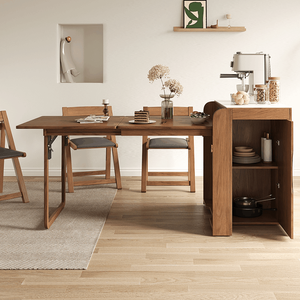 Ensemble <span class=keywords><strong>de</strong></span> <span class=keywords><strong>table</strong></span> à manger <span class=keywords><strong>en</strong></span> bois massif pour <span class=keywords><strong>cuisine</strong></span>, <span class=keywords><strong>table</strong></span> à manger <span class=keywords><strong>de</strong></span> luxe extensible avec îlot <span class=keywords><strong>en</strong></span> ardoise, combinaison <span class=keywords><strong>de</strong></span> tables à manger modernes pliantes - Product Image 6