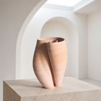 Vase en céramique moderne, silhouette irrégulière inspirée du corail, arrangements floraux élégants, décoration minimaliste créative pour la maison