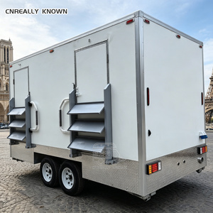 OEM Public Shower Rooms Luxury Restroom Portable Mobile Park Toilet <b>Trailer</b> For Sale - Product Image 4