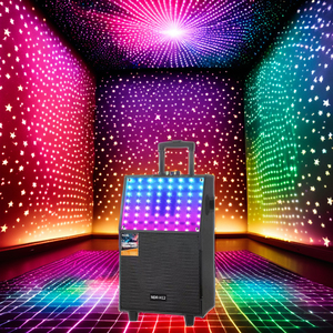 NDR-H12 Enceinte portable 12 pouces avec caisson de basses pour DJ, <span class=keywords><strong>home</strong></span> cinéma, scène, ordinateur, fêtes, <span class=keywords><strong>mini</strong></span> design, alimentation CC - Product Image 4
