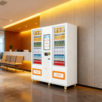 Distributeur automatique de nourriture et de boissons, paiement sans argent liquide, écran tactile, équipement commercial de vente au détail