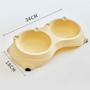 <span class=keywords><strong>Gamelle</strong></span> <span class=keywords><strong>pour</strong></span> animaux de compagnie couleur bonbon, best-seller, protège les vertèbres cervicales, évite les déversements et les trop-pleins - Product Image 1