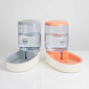 Distributeur d'eau automatique Yommy pour chiens et chats, gris et orange, fontaine à eau pour animaux de compagnie - Product Image 5