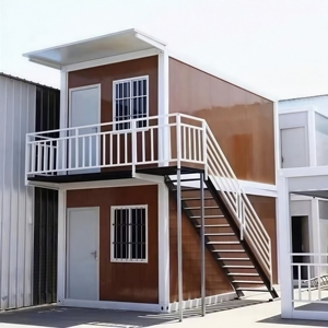 Casa Prefabricada Modular <span class=keywords><strong>de</strong></span> Lujo Moderna <span class=keywords><strong>de</strong></span> <span class=keywords><strong>2</strong></span> <span class=keywords><strong>Pisos</strong></span>, Tipo Contenedor, con <span class=keywords><strong>2</strong></span>-3 Dormitorios, <span class=keywords><strong>de</strong></span> 20-40 Pies - Product Image 1