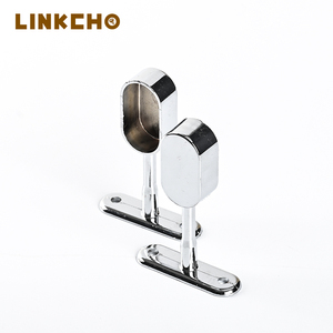 <span class=keywords><strong>Support</strong></span> de plafond ovale LINKCHO <span class=keywords><strong>pour</strong></span> <span class=keywords><strong>tringle</strong></span> à vêtements non amovible, en alliage de zinc, avec trou de fixation <span class=keywords><strong>pour</strong></span> tube de penderie - Product Image 1