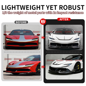 Diffuseur avant en fibre de carbone sèche de style MSY, pièce automobile la plus vendue pour Ferrari SF90 - Product Image 3
