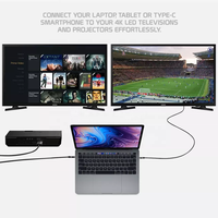 4K 60Hz USB C a HDMI Video Cable de Audio para MacBook pro y iPad Pro y serie Samsung y más