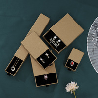 Boîte Cadeau Personnalisée en Carton Blanc et Papier Kraft pour Bijoux, Embossage, Matériaux Recyclés, Petites Séries, Boucles d'Oreilles, Cosmétiques, Mystère