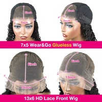 Cheveux vierges vietnamiens bruts bouclés crépus 13x4 HD pour perruque sans colle, bouclés afro longs, marque NewWave, pour femmes noires