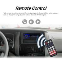 Radio para Coche 1 Din con Pantalla LCD Reproductor MP3 Estéreo con Control Remoto USB SD FM y Control por Aplicación