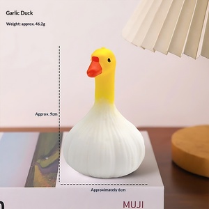 Pelota Antiestrés de Goma con Forma de Pato con Ajo, Modo Buda - Pato Famoso en Internet para Aliviar el Estrés y la Emocional Estabilidad en la Oficina - Product Image 6