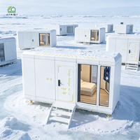 Casa Contenedor Modular de Aluminio de 20, 30 y 40 pies, Casa Móvil para Hotel, Oficina, Villa, Hospital, Uso en Exteriores
