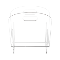 Organisateur de comptoir en acrylique transparent personnalisé pour documents et magazines
