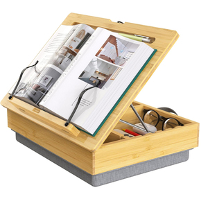 <span class=keywords><strong>Plateau</strong></span> de service décoratif en bois de bambou rectangulaire Offre Spéciale <span class=keywords><strong>plateau</strong></span> pour ordinateur portable <span class=keywords><strong>avec</strong></span> <span class=keywords><strong>coussin</strong></span> pour lit bureau bureau et voiture - Product Image 1