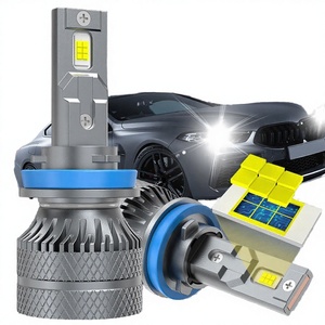 12V Car <strong>LED</strong> Headlight <strong>Bulbs</strong> 6500K Warm White 9005 H7 H19006 H11 <strong>High</strong>/Low Beam Integrated Plug Play 35W 5500 <strong>Lumens</strong> New - Product Image 4